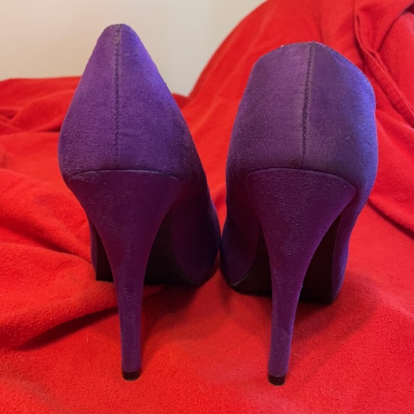 Purple Suede 5” Stilettos - Picture 3 of 10
